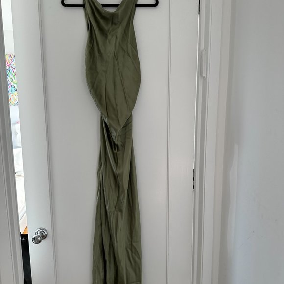 Reformation Casette Sleeveless Maxi Dress Artichoke Cut-out Back Sz 12 - Picture 5 of 10